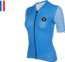 Maillot Manches Courtes Femme LeBram Aspin Bleu Azur Coupe Ajustée