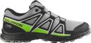 Zapatillas Trail Salomon Speedcross Impermeables Gris/Verde Niño