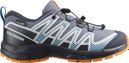 Salomon XA Pro V8 Waterproof Trail Shoes, Blue, Kids