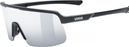 Uvex Dyrt Brille Schwarz/Silber verspiegelt