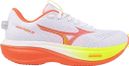 Zapatillas de running Mizuno Wave Rider 30 blancas/naranjas para mujer