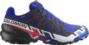 Chaussures Trail Salomon Speedcross 6 GTX Equipe Bleu/Rouge Unisexe