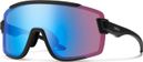 Smith Wildcat Brille Matt Schwarz + ChromaPop Low Light Visier Rose Blue Mirror