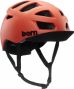 Bern Allston Satin Coral Helmet with Visor