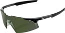 100% A2 Speedwork Sunglasses in Gloss Black - Grey-Green