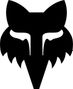 Fox Head Stickers 3.8 cm Black