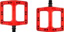 Deity Deftrap Flat Pedals Red