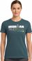 Ironman 70.3 Kraichgau Blau Türkis Damen Kurzarm T-Shirt