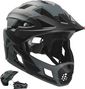 Casque vélo intégral pour enfants 6-12 | Gris | Crazy Safety | EN1078 Certifié