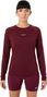 Camiseta Trail NNormal Merino 02 Burdeos para mujer
