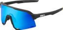 100% S3 Negro Mate - Lentes de Espejo Multicapa Azul Hiper