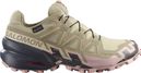 Chaussures Trail Salomon Speedcross 6 GTX Kaki/Rose Femme