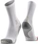 X-Socks Run Discover Crew Socks, White/Gray