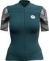 Damen LeBram Ventoux Petrol Blau Pelforth Kurzarmtrikot