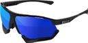 Lunettes SCICON Aerocomfort XL Noir Brillant / Bleu Miroir