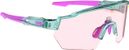 Lunettes AZR Kromic Race RX Crystal Turquoise Verni / Rose Photochromique