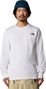 T-Shirt Manches Longues The North Face Easy Blanc Homme