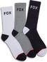 3 paia di calzini Fox Crew Grigio/Bianco/Nero (x3)