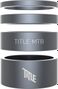 Set aluminium stuurbuisafstandhouders Title 1 1/8″ grijs