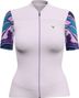 Maillot LeBram Ventoux Pétrole Mujer Manga Corta Rosa