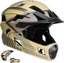 Casque vélo intégral pour enfants 6-12 | Sable | Crazy Safety | EN1078 Certifié
