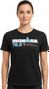 T-Shirt Manches Courtes Ironman 70.3 Italy Emilia-Romagna Noir Femme