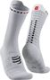 Chaussettes Compressport Pro Racing Sock Bike Blanc / Noir