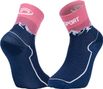 Chaussettes BV Sport Double GR Mid Marine/Rose