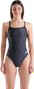 Costume da bagno Arena Snakeskin con scollo a V nero da donna