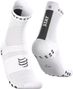 Compressport Pro Racing V4.0 Run High Stay Behind Socks, White/Black