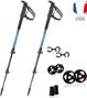 Bâtons de randonnée réglables Aluminium - CIME Indigo