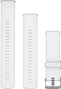 Garmin Quick Release 22 mm Silicone Wristband White Silver