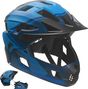 Casque vélo intégral pour enfants 6-12 | Bleu | Crazy Safety | EN1078 Certifié