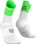 Compressport Pro Racing V4.0 Run High Your Race Socks, Green/White