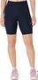 Pantaloncini da ciclismo a vita alta Asics Road 8in blu da donna