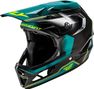 Casque Intégral Fly Racing Rayce Repeat Noir/Turquoise