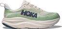 Hoka Skyflow Running Shoes White/Green Women's