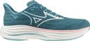 Chaussures Running Mizuno Wave Rider 29 Bleu/Rose Femme