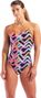 Costume da bagno Arena Texture multicolore/nero da donna