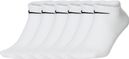 Nike Everyday Lightweight No-Show Socks (x6) White Unisex