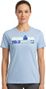 Ironman 70.3 Zell Am See Himmelblau Kurzarm T-Shirt Women