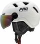 Casque Speed Pedelec avec visière et protège-oreilles blanc