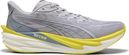 Puma Deviate Nitro 4 Running Shoes, Gray/Yellow, Men's