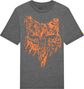 Fox HD Print T-Shirt, Gray, Kids'