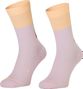 Scott Block Stripe Crew Socks - Pink 