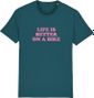 T-Shirt Unisexe Çois 'Life is Better on a Bike' Vert