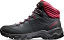 Zapatos de senderismo Mammut Nova IV Mid Gore-Tex Negro/Rojo Mujer