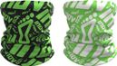 Tour de Cou Inov-8 Snood Noir / Vert & Blanc / Vert (Pack de 2)