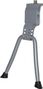 BEQUILLE VELO DOUBLE CENTRALE 24-28  RENFORCE REGLABLE ALU ARGENT