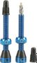 TUBOLIGHT paire de valves tubeless 50mm VTT bleues
